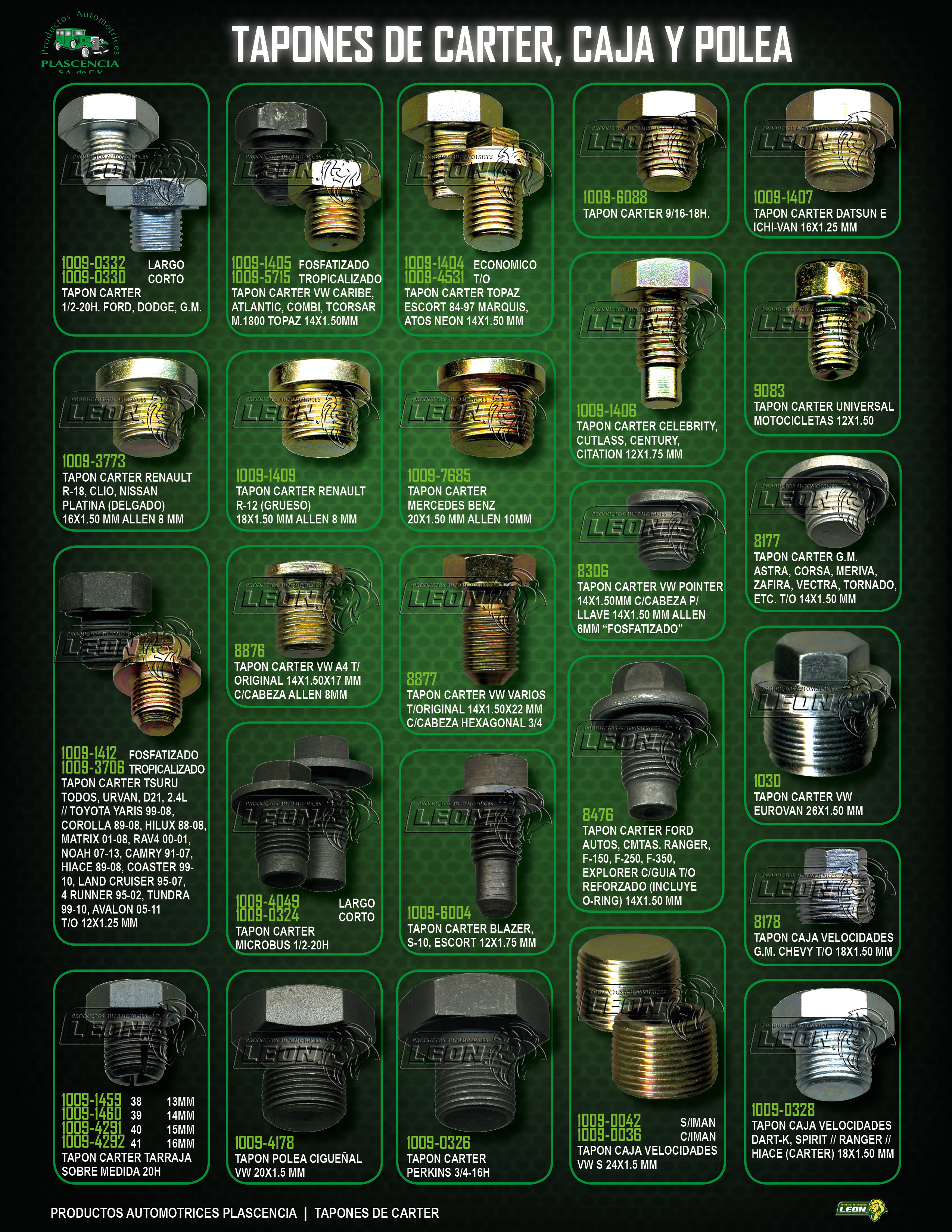 TAPONES DE CARTER